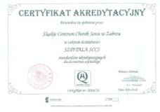 Certyfikat akredytacyjny 2014