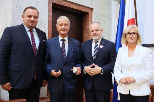 Od lewej: J. Chełstowski, A. Lekston, M. Gzik,  U. Koszutska. Fot. UMWS